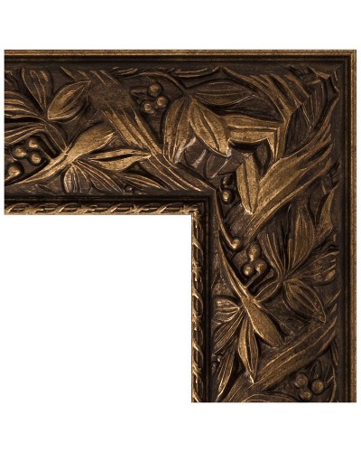 Зеркало Evoform Exclusive 89х59 BY 3417 с фацетом в багетной раме - Византия бронза 99 мм