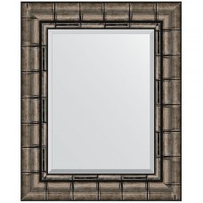 Зеркало Evoform Exclusive 53х43 BY 1358 с фацетом в багетной раме - Серебряный бамбук 73 мм