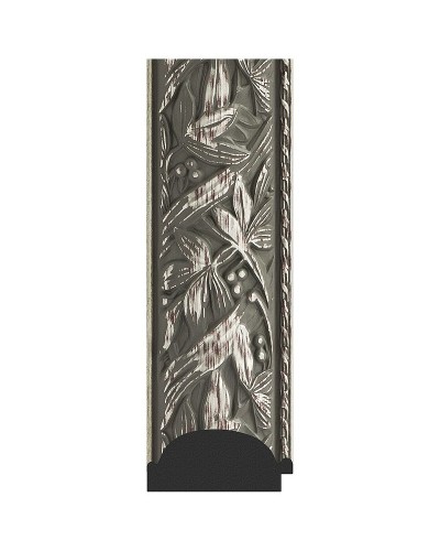 Зеркало Evoform Exclusive 89х59 BY 3416 с фацетом в багетной раме - Византия серебро 99 мм