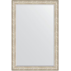 Зеркало Evoform Exclusive 180х120 BY 3634 с фацетом в багетной раме - Виньетка серебро 109 мм