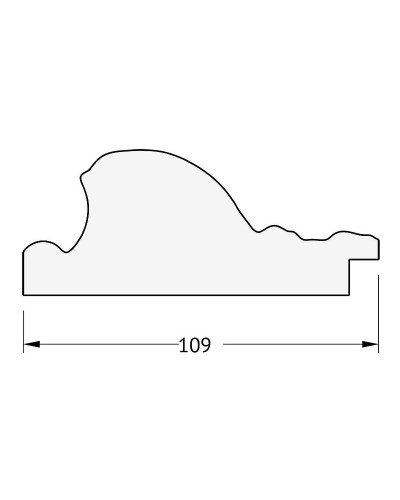 Зеркало Evoform Exclusive 180х120 BY 3634 с фацетом в багетной раме - Виньетка серебро 109 мм