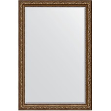 Зеркало Evoform Exclusive 180х120 BY 3635 с фацетом в багетной раме - Виньетка состаренная бронза 109 мм