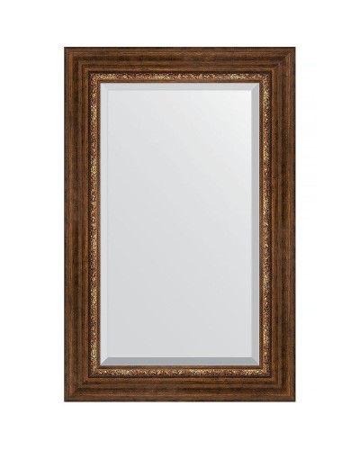 Зеркало Evoform Exclusive 86х56 BY 3413 с фацетом в багетной раме - Римская бронза 88 мм