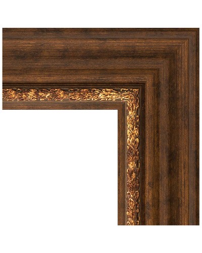 Зеркало Evoform Exclusive 86х56 BY 3413 с фацетом в багетной раме - Римская бронза 88 мм