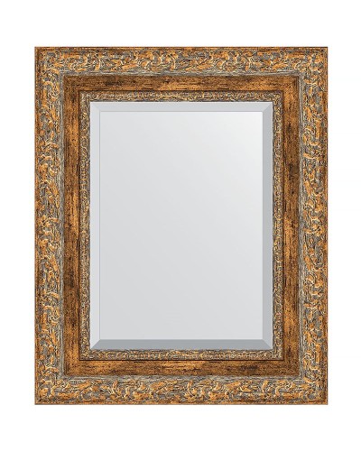 Зеркало Evoform Exclusive 55х45 BY 3358 с фацетом в багетной раме - Виньетка античная бронза 85 мм