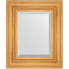 Зеркало Evoform Exclusive 59х49 BY 3366 с фацетом в багетной раме - Травленое золото 99 мм