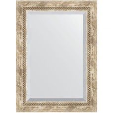 Зеркало Evoform Exclusive 73х53 BY 3381 с фацетом в багетной раме - Прованс с плетением 70 мм