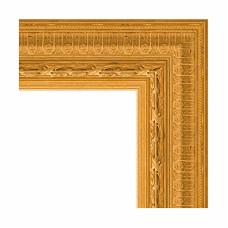 Зеркало Evoform Exclusive 75х55 BY 1224 с фацетом в багетной раме - Сусальное золото 80 мм