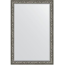 Зеркало Evoform Exclusive 179х119 BY 3624 с фацетом в багетной раме - Византия серебро 99 мм