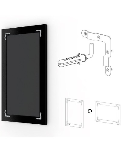 Зеркало Evoform Exclusive 179х119 BY 3624 с фацетом в багетной раме - Византия серебро 99 мм