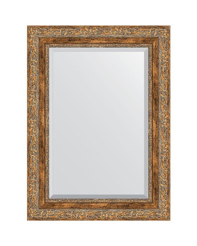 Зеркало Evoform Exclusive 75х55 BY 3384 с фацетом в багетной раме - Виньетка античная бронза 85 мм