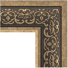 Зеркало Evoform Exclusive 179х119 BY 3631 с фацетом в багетной раме - Вензель серебряный 101 мм