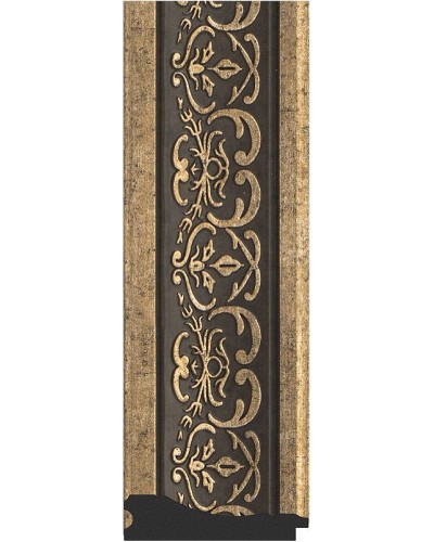 Зеркало Evoform Exclusive 179х119 BY 3631 с фацетом в багетной раме - Вензель серебряный 101 мм