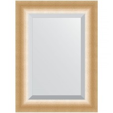 Зеркало Evoform Exclusive 76х56 BY 1131 с фацетом в багетной раме - Травленое золото 87 мм