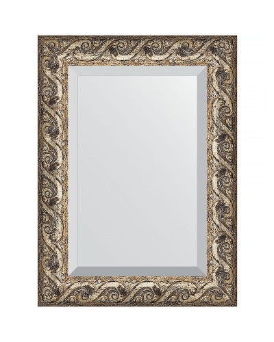 Зеркало Evoform Exclusive 76х56 BY 1229 с фацетом в багетной раме - Фреска 84 мм