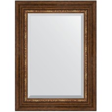 Зеркало Evoform Exclusive 76х56 BY 3387 с фацетом в багетной раме - Римская бронза 88 мм