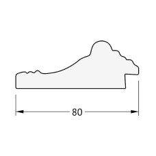 Зеркало Evoform Exclusive Floor 199х80 BY 6109 с фацетом в багетной раме - Сусальное золото 80 мм