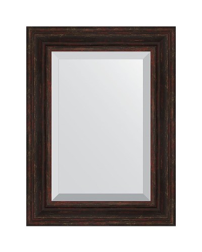 Зеркало Evoform Exclusive 79х59 BY 3395 с фацетом в багетной раме - Темный прованс 99 мм