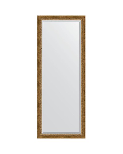 Зеркало Evoform Exclusive Floor 198х78 BY 6103 с фацетом в багетной раме - Состаренная бронза с плетением 70 мм