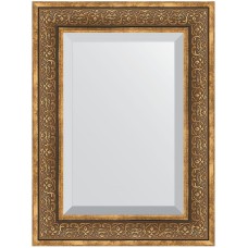 Зеркало Evoform Exclusive 79х59 BY 3396 с фацетом в багетной раме - Вензель бронзовый 101 мм