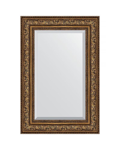 Зеркало Evoform Exclusive 90х60 BY 3427 с фацетом в багетной раме - Виньетка состаренная бронза 109 мм