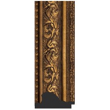 Зеркало Evoform Exclusive 90х60 BY 3427 с фацетом в багетной раме - Виньетка состаренная бронза 109 мм