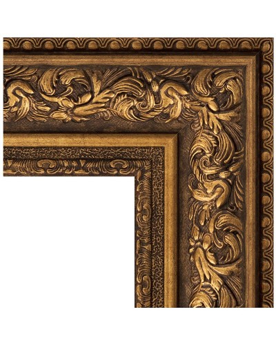 Зеркало Evoform Exclusive 90х60 BY 3427 с фацетом в багетной раме - Виньетка состаренная бронза 109 мм