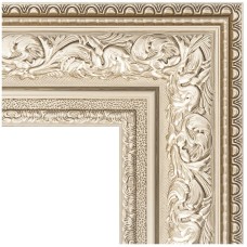 Зеркало Evoform Exclusive 90х60 BY 3426 с фацетом в багетной раме - Виньетка серебро 109 мм