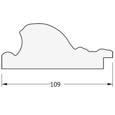 Зеркало Evoform Exclusive 90х60 BY 3426 с фацетом в багетной раме - Виньетка серебро 109 мм