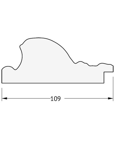 Зеркало Evoform Exclusive 90х60 BY 3426 с фацетом в багетной раме - Виньетка серебро 109 мм