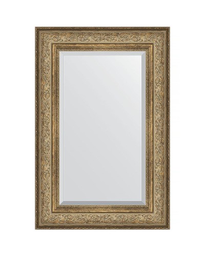 Зеркало Evoform Exclusive 90х60 BY 3425 с фацетом в багетной раме - Виньетка античная бронза 109 мм