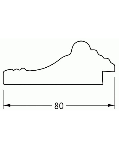 Зеркало Evoform Exclusive Floor 199х100 BY 6149 с фацетом в багетной раме - Сусальное золото 80 мм