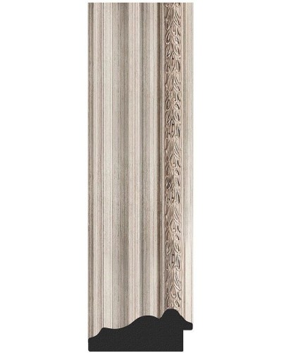 Зеркало Evoform Exclusive Floor 201х111 BY 6158 с фацетом в багетной раме - Римское серебро 88 мм