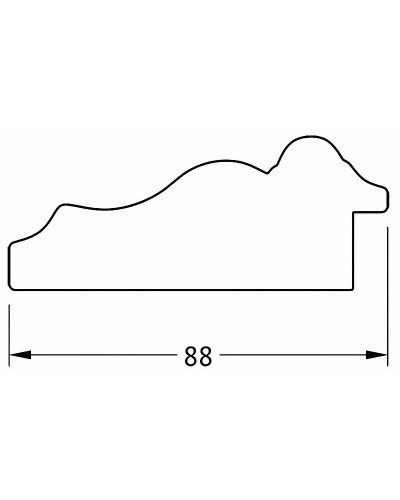 Зеркало Evoform Exclusive Floor 201х111 BY 6158 с фацетом в багетной раме - Римское серебро 88 мм
