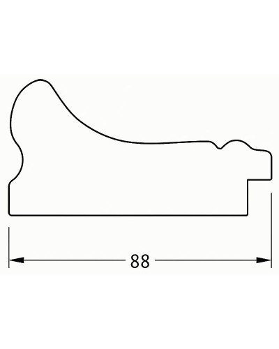 Зеркало Evoform Exclusive Floor 201х111 BY 6160 с фацетом в багетной раме - Хамелеон 88 мм