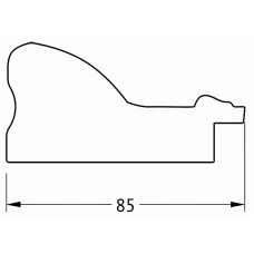 Зеркало Evoform Exclusive Floor 200х110 BY 6153 с фацетом в багетной раме - Виньетка античное серебро 85 мм