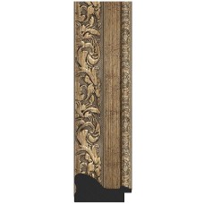 Зеркало Evoform Exclusive Floor 200х110 BY 6155 с фацетом в багетной раме - Виньетка античная латунь 85 мм