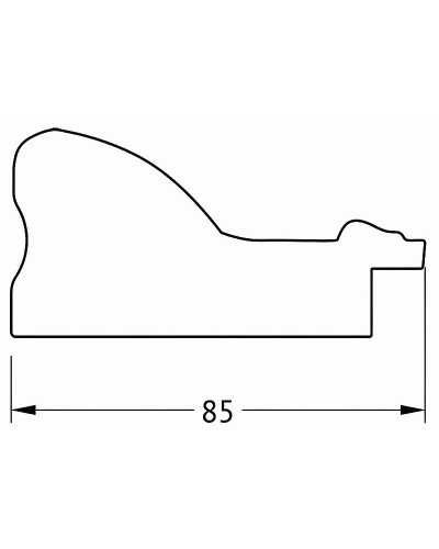 Зеркало Evoform Exclusive Floor 200х110 BY 6155 с фацетом в багетной раме - Виньетка античная латунь 85 мм