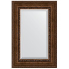 Зеркало Evoform Exclusive 92х62 BY 3429 с фацетом в багетной раме - Состаренная бронза с орнаментом 120 мм