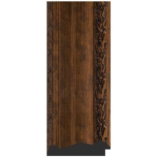 Зеркало Evoform Exclusive 92х62 BY 3429 с фацетом в багетной раме - Состаренная бронза с орнаментом 120 мм