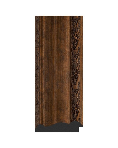 Зеркало Evoform Exclusive 92х62 BY 3429 с фацетом в багетной раме - Состаренная бронза с орнаментом 120 мм