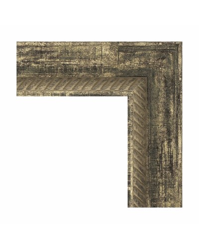 Зеркало Evoform Exclusive 93х63 BY 3434 с фацетом в багетной раме - Старое дерево с плетением 70 мм