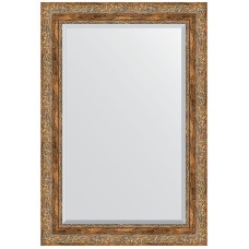 Зеркало Evoform Exclusive 95х65 BY 3436 с фацетом в багетной раме - Виньетка античная бронза 85 мм