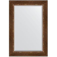 Зеркало Evoform Exclusive 96х66 BY 3439 с фацетом в багетной раме - Римская бронза 88 мм