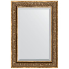 Зеркало Evoform Exclusive 99х69 BY 3448 с фацетом в багетной раме - Вензель бронзовый 101 мм