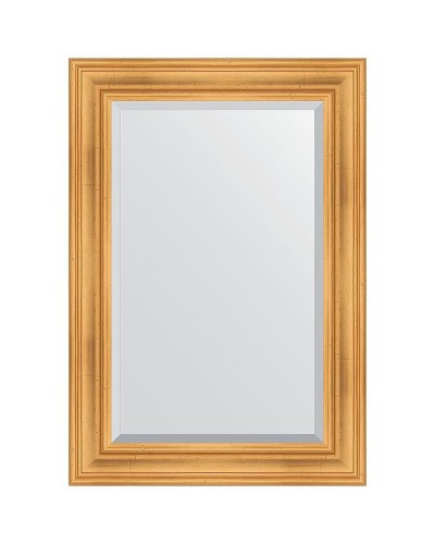 Зеркало Evoform Exclusive 99х69 BY 3444 с фацетом в багетной раме - Травленое золото 99 мм