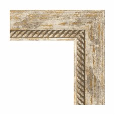 Зеркало Evoform Exclusive 83х53 BY 3407 с фацетом в багетной раме - Прованс с плетением 70 мм