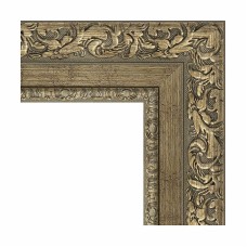 Зеркало Evoform Exclusive 85х55 BY 3411 с фацетом в багетной раме - Виньетка античная латунь 85 мм