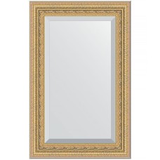 Зеркало Evoform Exclusive 85х55 BY 1234 с фацетом в багетной раме - Сусальное золото 80 мм