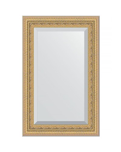 Зеркало Evoform Exclusive 85х55 BY 1234 с фацетом в багетной раме - Сусальное золото 80 мм